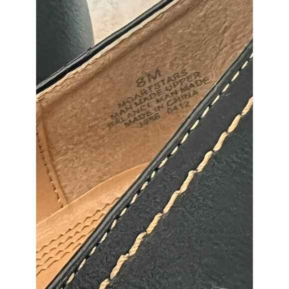 Mootsie Tootsie Moartstars Black Leather Mary Jane Heels 3" Heel Size 8M Comfort - Picture 7 of 9